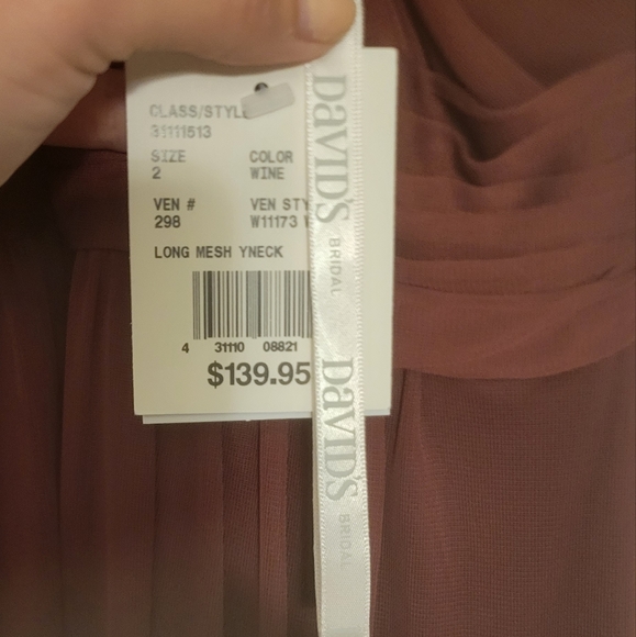 David's Bridal Bridesmaid Dress - Picture 2 of 2